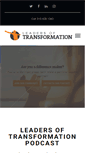 Mobile Screenshot of leadersoftransformation.com